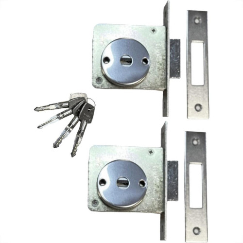 Trava Quadrupla Gold Cromada Dupla 1140E Par Trava Quadrupla Gold Cromada Dupla 1140E Par
