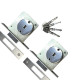 Trava Quadrupla Gold Cromada Dupla 1140E Par Trava Quadrupla Gold Cromada Dupla 1140E Par