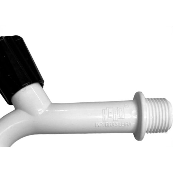 Torneira Tanque Abs Herc 10Cm - 1/2'' Com Bico - Kit C/12 Pecas
