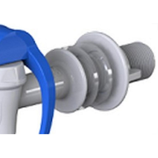 Torneira Para Filtro Herc Inferior Azul 1118 - Kit C/12 Pecas