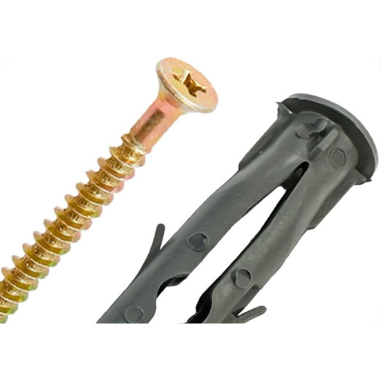 Bucha Fixacao Para Tijolo Baiano Iv Plast Com Parafuso No.10 Pacote Com 50 Pecas Bucha Fixacao Para Tijolo Baiano Iv Plast Com Parafuso No.10 Pacote Com 50 Pecas