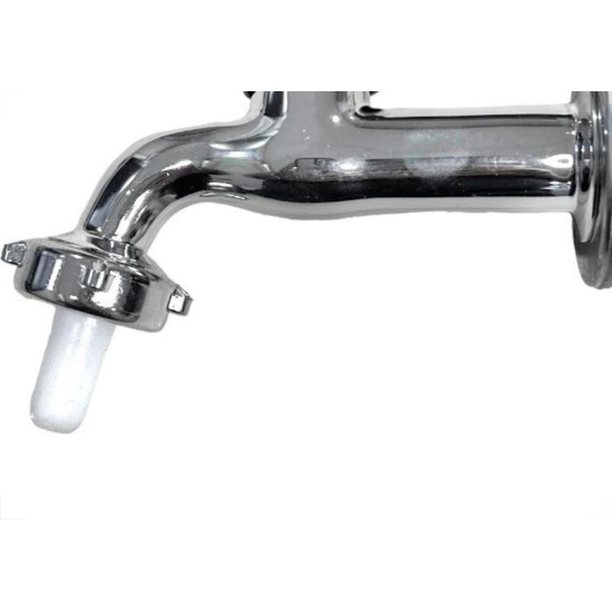 Torneira Jardim Metal Cromada Unifix 1130 Longa C-25 - 1/2''E 3/4'' - 1/4 Volta Torneira Jardim Metal Cromada Unifix 1130 Longa C-25 - 1/2''E 3/4'' - 1/4 Volta