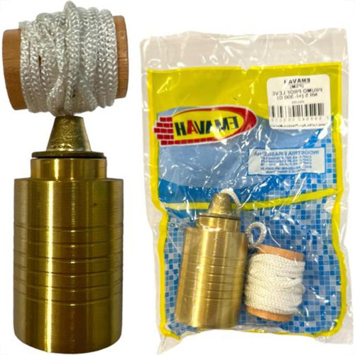 Prumo Pedreiro Emavah Profissional Leve No.5 - 300G Prumo Pedreiro Emavah Profissional Leve No.5 - 300G