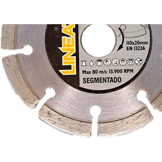 Disco Diamantado Itambe Lineato Segmentado Seco/Refrigerado 110Mm X 20Mm Disco Diamantado Itambe Lineato Segmentado Seco/Refrigerado 110Mm X 20Mm