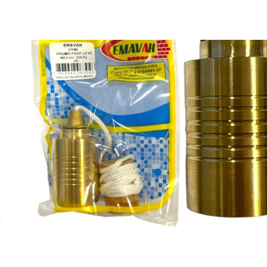 Prumo Pedreiro Emavah Profissional Leve No.6 - 350G
