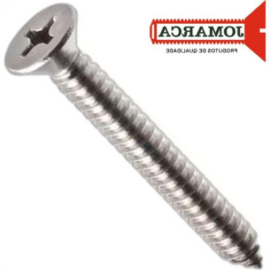 Parafuso Auto Atarraxante Inox Chata Philips Jomarca 4,2 X 22Mm - Kit C/2 Cartelas