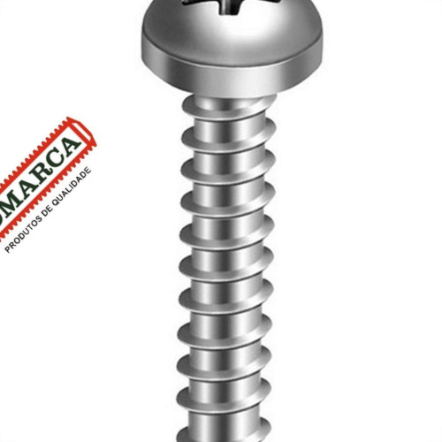 Parafuso Auto Atarraxante Inox Panela Philips Jomarca 3,9 X 13Mm - Kit C/2 Cartelas Parafuso Auto Atarraxante Inox Panela Philips Jomarca 3,9 X 13Mm - Kit C/2 Cartelas