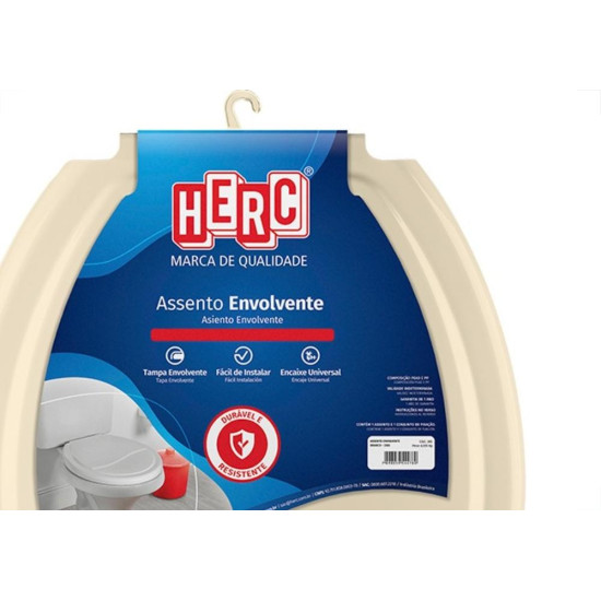 Assento Sanitario Herc Tampa Envolvente Bege 3388
