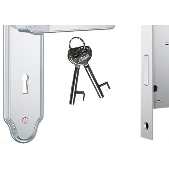 Fechadura Stam Interna Inox Alavanca - 813/03 Fechadura Stam Interna Inox Alavanca - 813/03