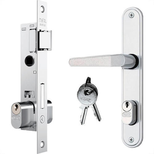 Fechadura Stam Estreita Externa 35Mm Inox Alavanca - 601-602/03 Fechadura Stam Estreita Externa 35Mm Inox Alavanca - 601-602/03