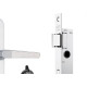 Fechadura Stam Estreita Externa 35Mm Inox Alavanca - 601-602/03 Fechadura Stam Estreita Externa 35Mm Inox Alavanca - 601-602/03