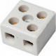 Conector Porcelana Foxlux 2 Polos 16Mm - Kit C/10 Pecas Conector Porcelana Foxlux 2 Polos 16Mm - Kit C/10 Pecas