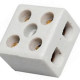 Conector Porcelana Foxlux 2 Polos 16Mm - Kit C/10 Pecas Conector Porcelana Foxlux 2 Polos 16Mm - Kit C/10 Pecas