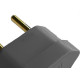 Pino Triangulo Ilumi 2 Polos 10A. Preto - 1428Pct - Kit C/10 Pecas Pino Triangulo Ilumi 2 Polos 10A. Preto - 1428Pct - Kit C/10 Pecas