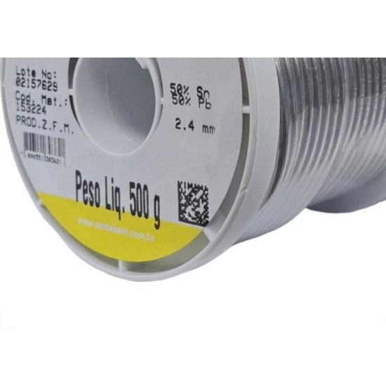 Solda Best Carretel 2,4Mm 10 A 24 - 500Gr. Amarela 153224 Solda Best Carretel 2,4Mm 10 A 24 - 500Gr. Amarela 153224