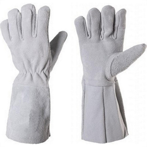 Luva De Raspa Protezza Cano Longo 20Cm Com Reforco - Kit C/10 Pecas