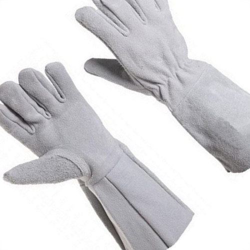 Luva De Raspa Protezza Cano Longo 20Cm Com Reforco - Kit C/10 Pecas