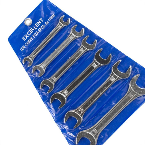 Chave Fixa Jogo Eda Excellent Com 6 Pecas 6 A 17Mm - 1Xm Chave Fixa Jogo Eda Excellent Com 6 Pecas 6 A 17Mm - 1Xm