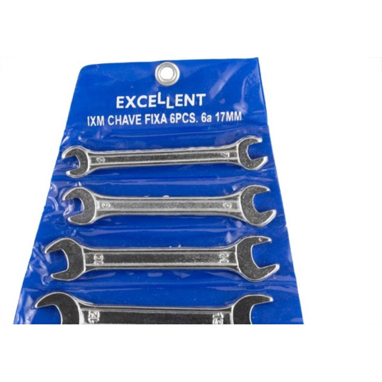 Chave Fixa Jogo Eda Excellent Com 6 Pecas 6 A 17Mm - 1Xm Chave Fixa Jogo Eda Excellent Com 6 Pecas 6 A 17Mm - 1Xm