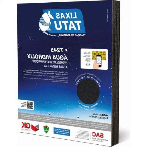 Lixa D Agua Tatu Hidrolix Gk 400 - Kit C/50 Folhas Lixa D Agua Tatu Hidrolix Gk 400 - Kit C/50 Folhas