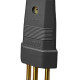 Pino Macho Ilumi 2 Polos+Terra 10A. Preto - 1407Pct - Kit C/10 Pecas Pino Macho Ilumi 2 Polos+Terra 10A. Preto - 1407Pct - Kit C/10 Pecas