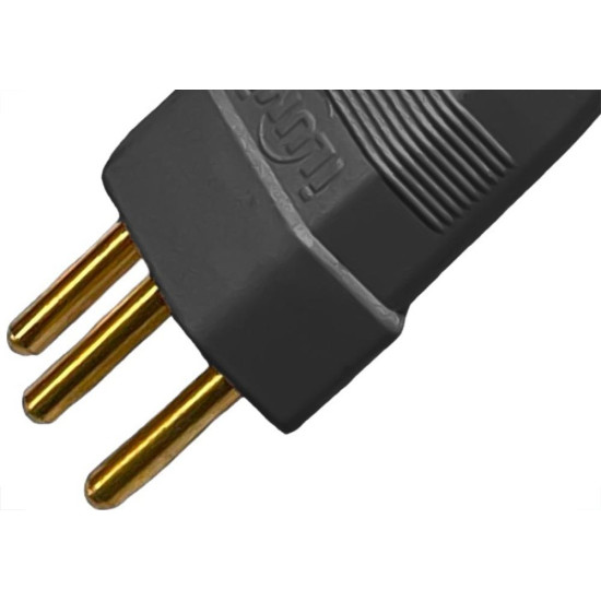 Pino Macho Ilumi 2 Polos+Terra 10A. Preto - 1407Pct - Kit C/10 Pecas Pino Macho Ilumi 2 Polos+Terra 10A. Preto - 1407Pct - Kit C/10 Pecas