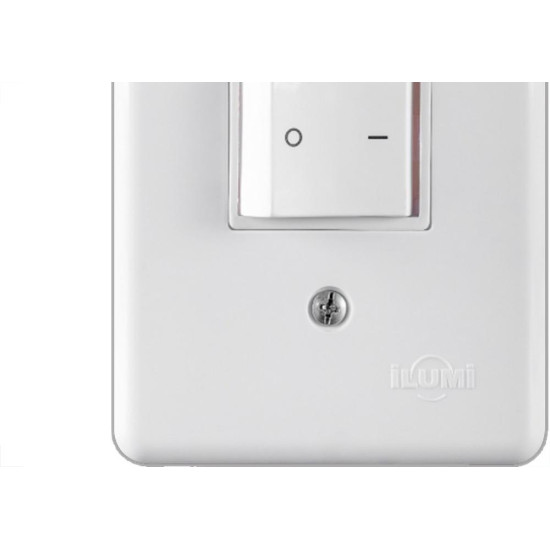 Conjunto Ilumi Stylus Branco Com Placa 1 Bipolar 10A. - 2031 Conjunto Ilumi Stylus Branco Com Placa 1 Bipolar 10A. - 2031
