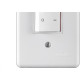 Conjunto Ilumi Stylus Branco Com Placa 1 Bipolar 10A. - 2031 Conjunto Ilumi Stylus Branco Com Placa 1 Bipolar 10A. - 2031