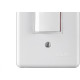 Conjunto Ilumi Stylus Branco Com Placa 1 Intermediario 10A. - 2032 Conjunto Ilumi Stylus Branco Com Placa 1 Intermediario 10A. - 2032