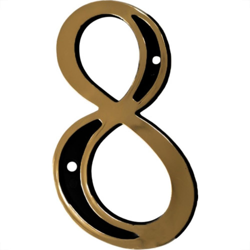 Numero Residencial Colonial Pvc Emave No.8 - Pacote Com 10 Pecas - Kit C/10 Cartelas