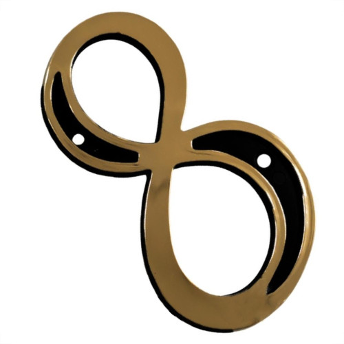 Numero Residencial Colonial Pvc Emave No.8 - Pacote Com 10 Pecas - Kit C/10 Cartelas