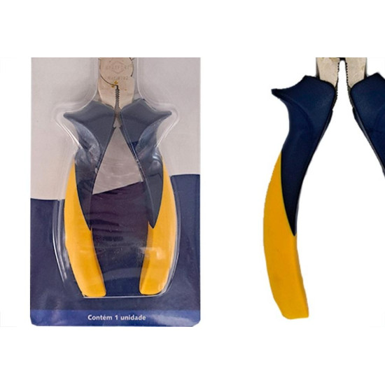 Alicate Bico Meia Cana Brasfort 6'' Profissional Niquelado - 8792 Alicate Bico Meia Cana Brasfort 6'' Profissional Niquelado - 8792