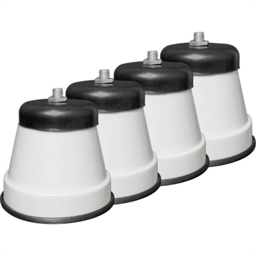 Pe De Geladeira Politex Pvc Redondo Branco Com 4 Pecas Pe De Geladeira Politex Pvc Redondo Branco Com 4 Pecas