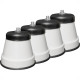 Pe De Geladeira Politex Pvc Redondo Branco Com 4 Pecas Pe De Geladeira Politex Pvc Redondo Branco Com 4 Pecas