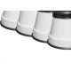 Pe De Geladeira Politex Pvc Redondo Branco Com 4 Pecas Pe De Geladeira Politex Pvc Redondo Branco Com 4 Pecas