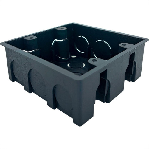 Caixinha De Luz Pvc Ivasa Preta Orelha Pvc 4X4 - Kit C/50 Pecas Caixinha De Luz Pvc Ivasa Preta Orelha Pvc 4X4 - Kit C/50 Pecas