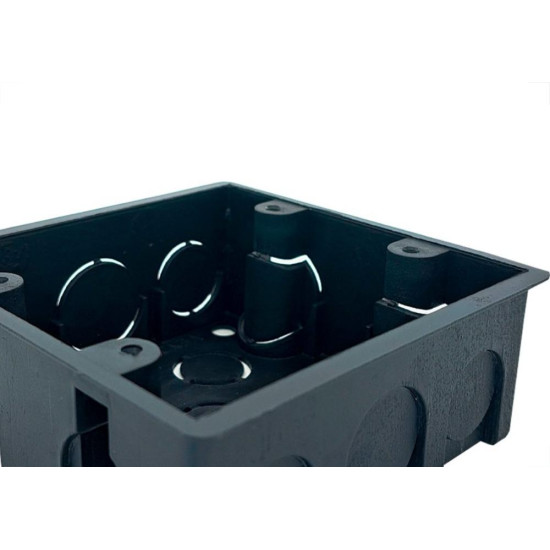 Caixinha De Luz Pvc Ivasa Preta Orelha Pvc 4X4 - Kit C/50 Pecas Caixinha De Luz Pvc Ivasa Preta Orelha Pvc 4X4 - Kit C/50 Pecas