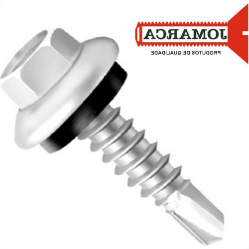Parafuso Auto Brocante Sextavado Com Arruela Jomarca 10 X 3/4'' Zincado - Kit C/2 Centos Parafuso Auto Brocante Sextavado Com Arruela Jomarca 10 X 3/4'' Zincado - Kit C/2 Centos