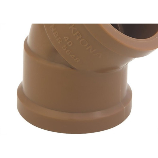 Joelho Soldavel Krona 45ºx 50Mm - Kit C/10 Pecas