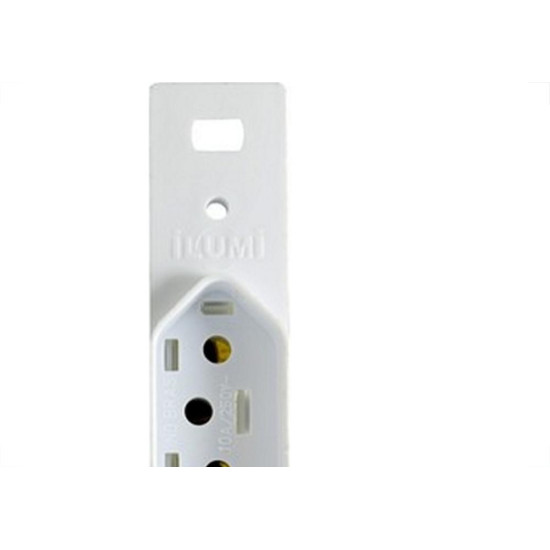 Conjunto Ilumi Stylus Branco Sem Placa 1 Tomada 2P+T. 20A. - 20141/0 Conjunto Ilumi Stylus Branco Sem Placa 1 Tomada 2P+T. 20A. - 20141/0