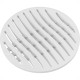 Grelha Plastica Redonda Branca Tigre 15X15Cm