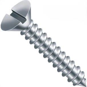 Parafuso Auto Atarraxante Chata Fenda Jomarca 5,5 X 13Mm - Kit C/5 Centos