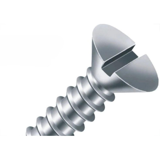 Parafuso Auto Atarraxante Chata Fenda Jomarca 5,5 X 13Mm - Kit C/5 Centos
