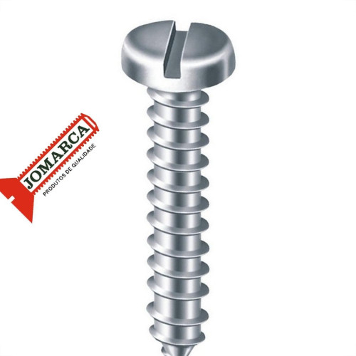 Parafuso Auto Atarraxante Panela Fenda Jomarca 6,3 X 22Mm - Kit C/2 Centos