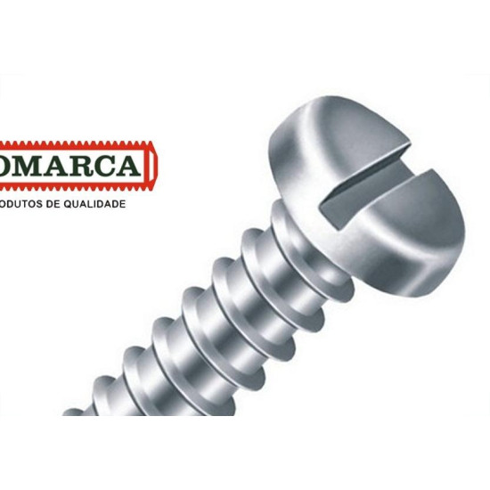 Parafuso Auto Atarraxante Panela Fenda Jomarca 6,3 X 22Mm - Kit C/2 Centos