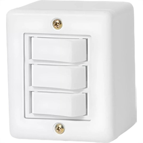 Sistema Box Ilumi 3 Simples 6A. Bege - 6119 Sistema Box Ilumi 3 Simples 6A. Bege - 6119