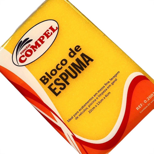 Espuma Em Bloco Compel 6Cm X 13Cm X 22Cm - Kit C/30 Pecas Espuma Em Bloco Compel 6Cm X 13Cm X 22Cm - Kit C/30 Pecas