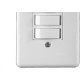 Conjunto Ilumi Stylus Branco Com Placa 3 Simples - 2019 Conjunto Ilumi Stylus Branco Com Placa 3 Simples - 2019