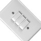 Conjunto Ilumi Stylus Branco Com Placa 2 Simples + 1 Paralelo - 2025 Conjunto Ilumi Stylus Branco Com Placa 2 Simples + 1 Paralelo - 2025