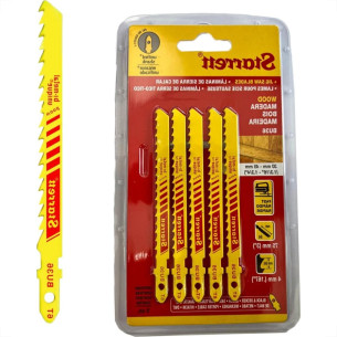 Serra Tico-Tico Lamina Starrett Madeira Bi-Metal Com 5 Pecas Bu36 - 75Mm - 6T